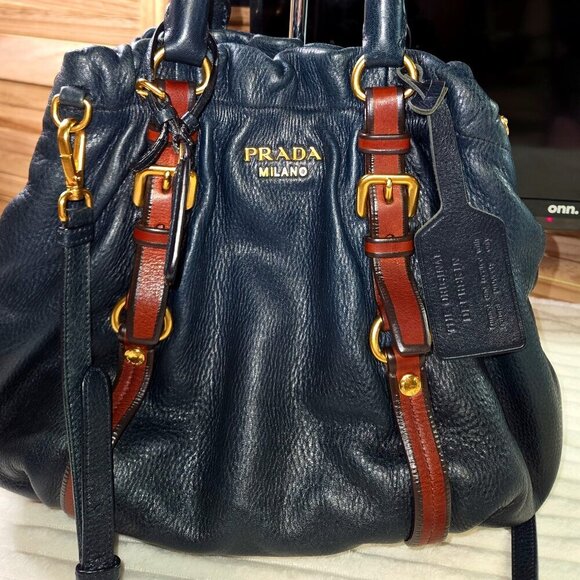 Prada Milano Cervo Antik Tote Crossbody/Shoulder Bag - Picture 1 of 13